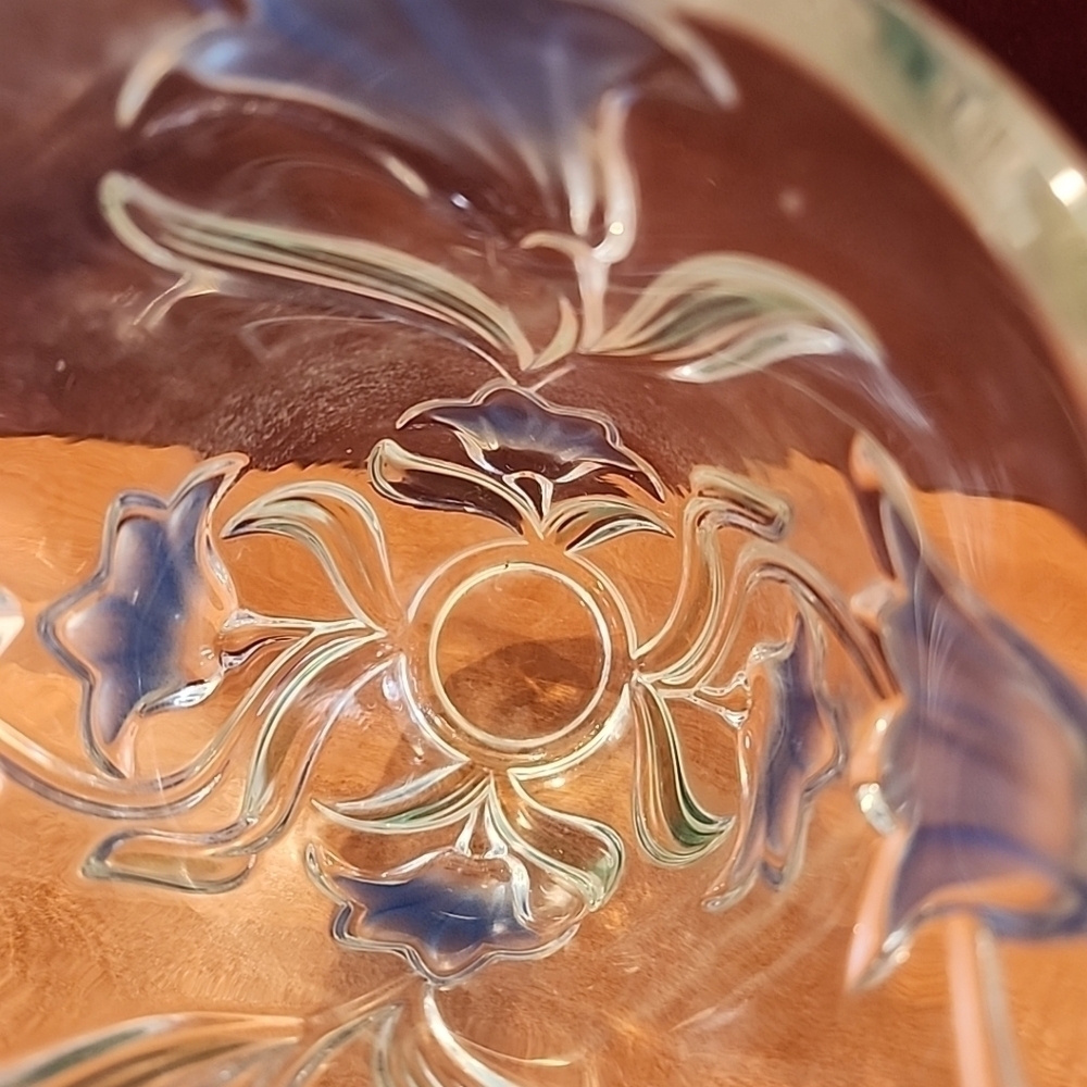 Mikasa Bluebells Painted Glass Vase 8" - Picture 7 of 7